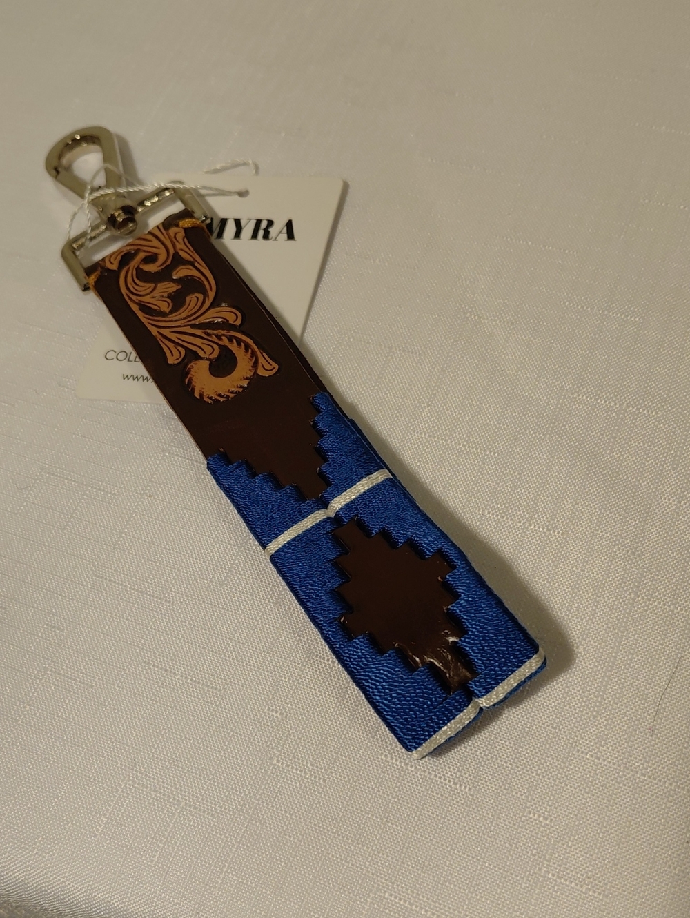 My Desert Dawn Key Fob w/ Tooled Leather